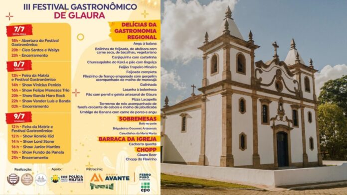 Festival Gastronômico e Festa de Santo Antônio em Glaura. Foto Willian Carvalho. Edição Radar Geral.