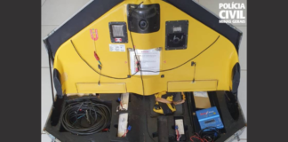 PCMG recupera equipamentos geotécnicos furtados em mineradora e suspeito é preso Equipamentos recuperados. Foto - ASCOM-PCMG