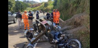 Acidente com triciclo mata entregador de gás na BR-356 Acidente com triciclo mata entregador de gás na BR-356