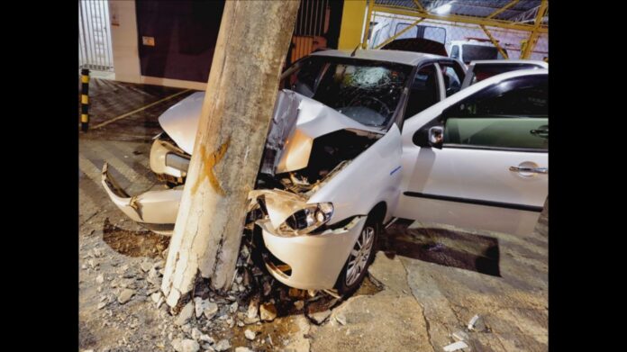 Triângulo Mineiro: condutora cochila ao volante bate carro e fica com traumatismo craniano