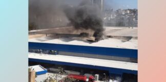 Ao lado do Minas Shopping, BH: espaço onde funcionará o Assaí Atacadista pega fogo Ao lado do Minas Shopping, BH: espaço onde funcionará o supermercado Assaí pega fogo