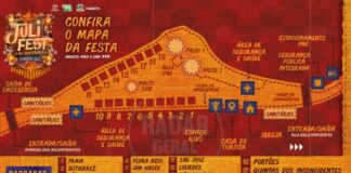 30º Julifest: começa hoje mais uma edição do maior arraial de MG; veja mapa da festa e mais detalhes Mapa da área do Julifest 2023- Imagem reprodução, edição Radar Geral.