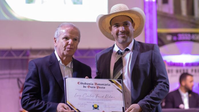 Lu Farid recebe título de Cidadão Honorário de Ouro Preto