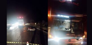 Itabirito, Serra da Santa: motociclista morre após acidente com ônibus na BR-356 Itabirito, Serra da Santa: motociclista morre após acidente com ônibus na BR-356