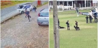 Cachoeira do Campo: suspeitos batem carro, quase atropelam pessoa e fogem a pé da PM; VEJA VÍDEO Cachoeira do Campo: suspeitos batem carro, quase atropelam pessoa e fogem a pé da PM; VEJA VÍDEO