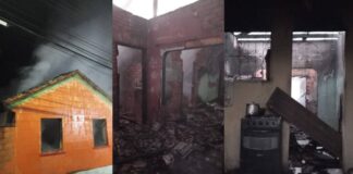 Itabirito: incêndio destrói casa no Santa Efigênia e ameaça residências vizinhas; veja vídeo Incêndio destrói casa no Santa Efigênia