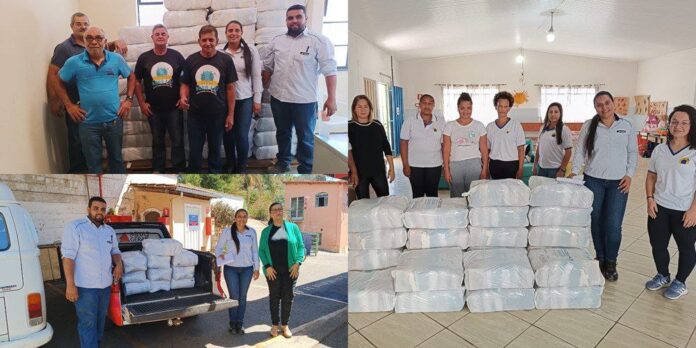 Itabirito: empresa doa 125 cestas básicas para Casa Lar, Vicentinos e Casa de Repouso