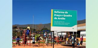Vale: Antônio Pereira recebe quadra e Praça do Areião reformadas Vale: Antônio Pereira recebe quadra e Praça do Areião reformadas