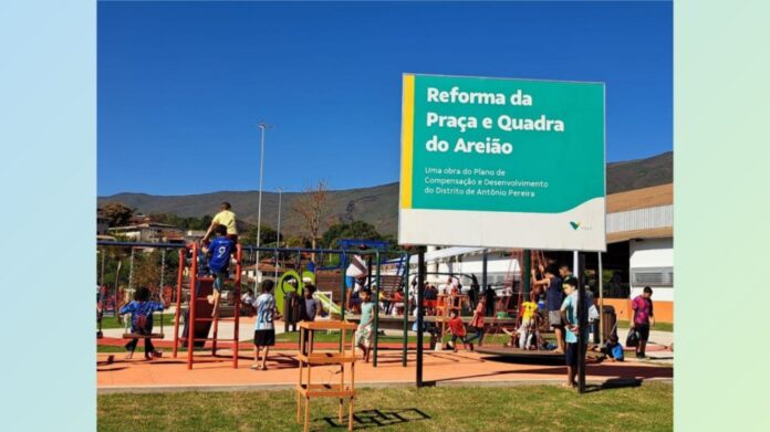 Vale: Antônio Pereira recebe quadra e Praça do Areião reformadas