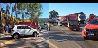 BR-040: em 2 acidentes, no mesmo trecho, homem morre e grávida é levada para hospital BR-040: em 2 acidentes, no mesmo trecho, homem morre e grávida é levada para hospital