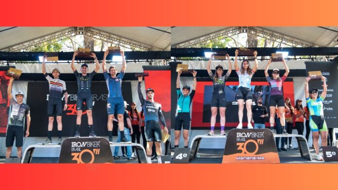 Atletas campeões do Iron Biker Brasil 2023