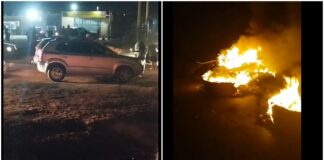 Água Limpa: contra a falta de luz, moradores da parte que pertence a Nova Lima fecham a BR-040 Água Limpa: em protesto, moradores da parte que pertence a Nova Lima fecham a BR-040