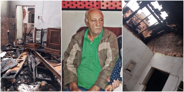 Itabirito: após idoso de 82 anos perder casa no Santa Efigênia em incêndio, neta pede ajuda de internautas