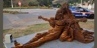 Itabirito recebe obra de arte doada pela Gerdau Itabirito recebe obra de arte doada pela Gerdau. Foto - reprodução.