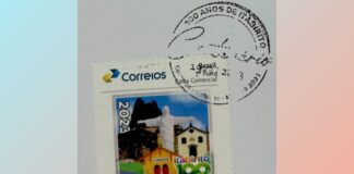 Correios lançam selo, criado por servidor da Prefeitura, em comemoração aos 100 anos de Itabirito Correios laçam selo em comemoração aos 100 anos de Itabirito