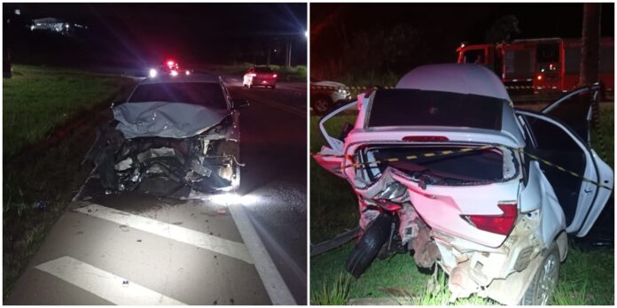 Acidente entre BMW e HB20 na BR-356, em Itabirito; 1 motorista foge e outro fica em estado grave