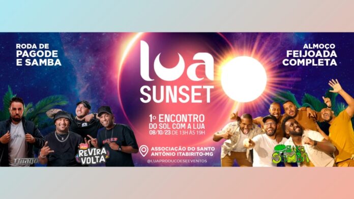 Itabirito: Grupo Reviravolta, DJ Thiago Morais e Sakasamba no Lua Sunset 2023