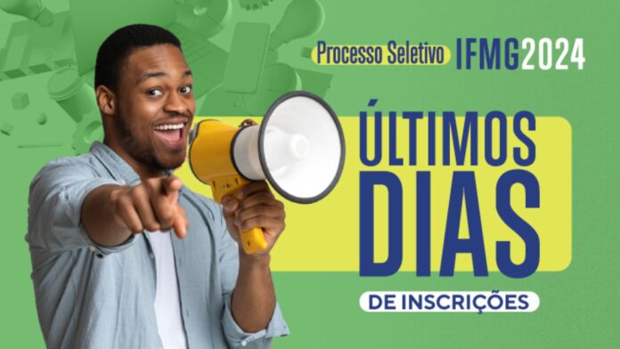 Últimos dias para inscrição no Processo Seletivo IFMG 2024. imagem - divulgação.