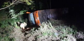 BR-040: ônibus de turismo cai em ribanceira de 9 metros; veja fotos Ônibus cai em ribanceira de 9 metros na BR-040 e deixa, pelo menos, 40 feridos