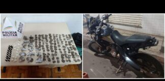 Itabirito: homem em moto clonada não para em blitz da PM, foge a pé e abandona bolsa com drogas Itabirito: homem em moto clonada não para em blitz da PM, foge a pé e abandona bolsa com drogas