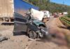 Itabirito, BR-040: uma pessoa morre em acidente entre carreta com minério e carro Itabirito, BR-040: uma pessoa morre em acidente entre carreta com minério e carro