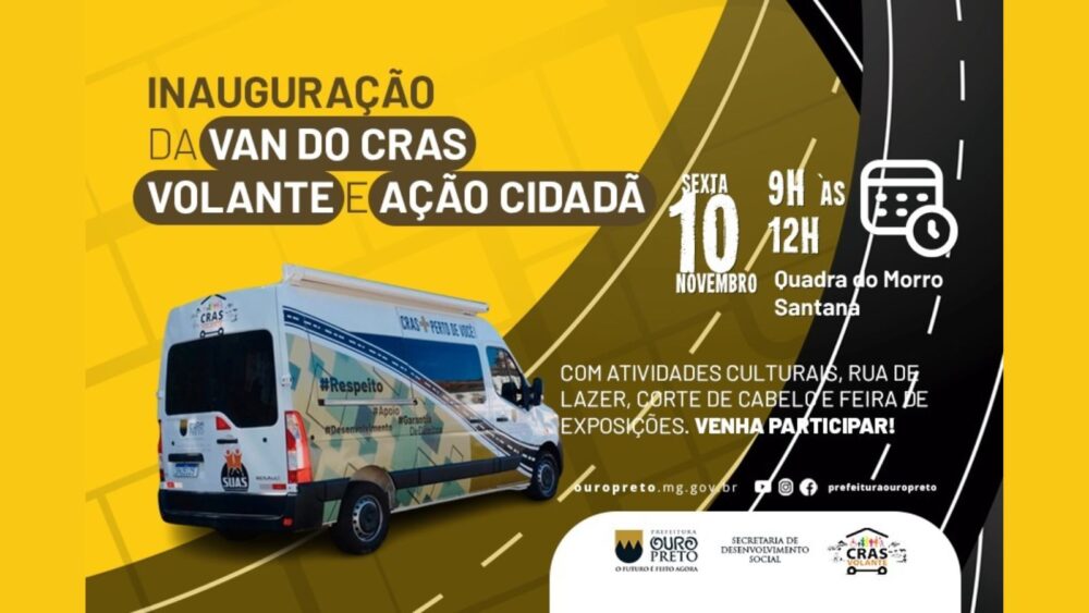 Prefeitura vai inaugurar a van do CRAS Volante e promover ação cidadã. Imagem - reprodução.
