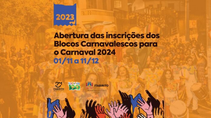 Carnaval de 2024: abertas inscrições para blocos carnavalescos em Itabirito. Imagem - reprodução.