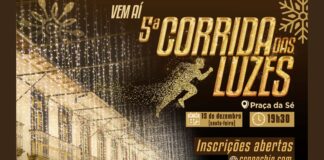 Mariana: inscrições abertas para a 5ª Corrida das Luzes 5ª Corrida das Luzes em Mariana. Foto - reprodução.
