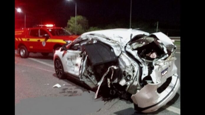 Grande BH: acidente com táxi mata passageira na MG-010; veja fotos