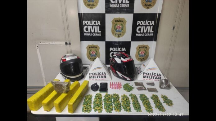 Itabirito: em 2ª ação do dia, PM e PC apreendem 850 comprimidos de ecstasy e quilos de maconha