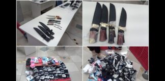 Itabirito: fiscais da Prefeitura apreendem facas e outros materiais vendidos por ambulantes Itabirito: fiscais da Prefeitura, com apoio da GM, apreendem facas e outros materiais vendidos ilegalmente por ambulantes