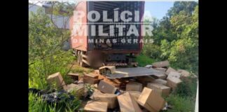 BR-381: PM recupera mais de R$ 1,8 milhão em carga roubada de caminhão da Souza Cruz; 2 presos BR-381: PM recupera mais de R$ 1,8 milhão em carga roubada de caminhão da Souza Cruz; 2 presos