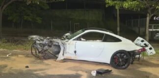 Belo Horizonte: passageiro morre após condutor bater Porsche a mais de 250km/h em uma árvore