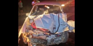 Ouro Preto: acidente entre carro e carreta na BR-356 deixa homem ferido próximo à Cachoeira do Campo