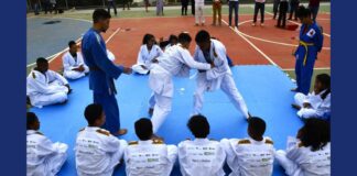 Itabirito: aulas gratuitas de judô são ofertadas na Vila Gonçalo Aulas de judô em Itabirito. Foto - reprodução.