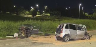 Via Expressa, BH: homem com hálito etílico se envolve em acidente; PM entre os feridos; bebê sai ileso