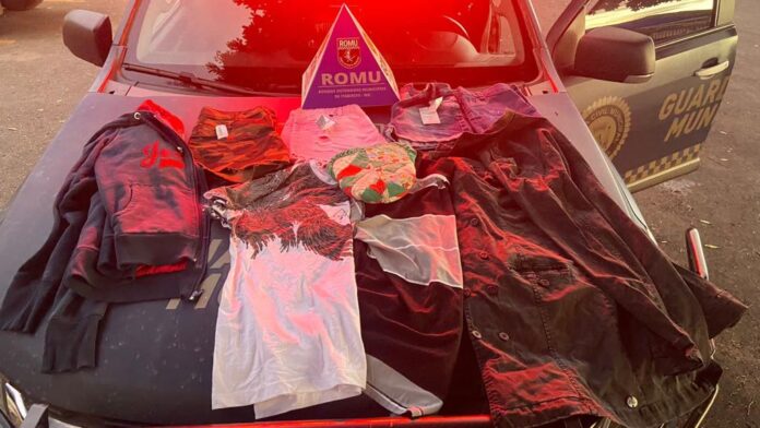 Itabirito: ladrão furta 4 shorts femininos de loja, no valor total de R$ 150, mas acaba detido pela GM