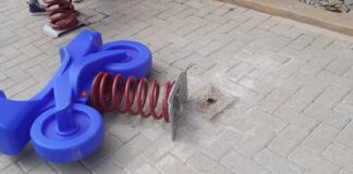 Itabirito: brinquedo se desprende e quase machuca criança na Praça da Estação; Prefeitura emite nota Brinquedo se desprende do chão e quase machuca criança na Praça da Estação; Prefeitura emite nota