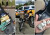 MGC-356 e MG-030: presos pela PMRv 2 motociclistas sem CNH e levando drogas; 1 deles para favela de BH MGC-356 e MG-030: PMRv prende 2 motociclistas sem CNH que levavam drogas; 1 deles para favela de BH