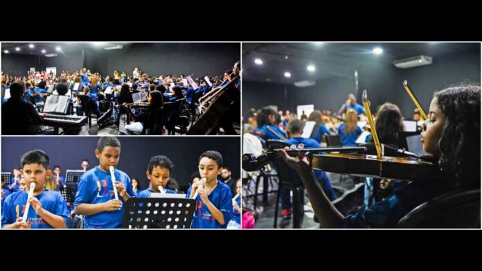 Orquestra Escola de Itabirito: alunos realizam 1ª apresentação pública do projeto