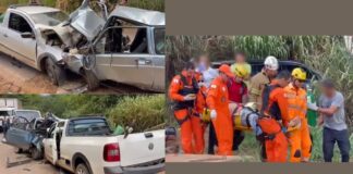 Choque entre 2 veículos mata motorista na MG-040 Choque entre 2 veículos mata motorista na MG-040