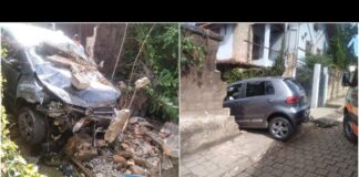 Itabirito: idosa perde controle de carro e arrebenta muro de uma casa no Santa Tereza Itabirito: idosa perde controle de carro e arrebenta muro de uma casa no Santa Tereza