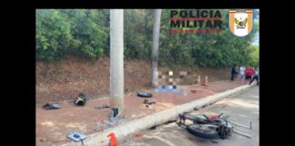 MG: motociclista morre após “dar o grau” e bater em poste na BR-352 MG: motociclista morre após "dar o grau" e bater em poste na BR-352