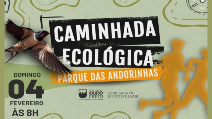 Caminhada Ecológica com destino ao Parque das Andorinhas. Imagem - divulgação.