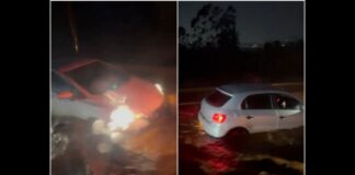 BR-040 alagada perto do Alphaville; veja vídeo BR-040 alagada perto do Alphaville; veja vídeo