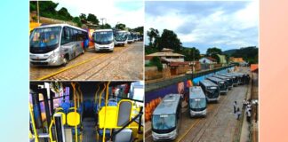 8 novos veículos 0 km para Itabirito: 6 ônibus e 2 micro-ônibus com ar-condicionado 8 novos veículos 0 km para Itabirito: 6 ônibus e 2 micro-ônibus com ar-condicionado