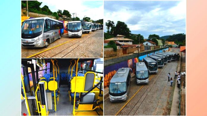 8 novos veículos 0 km para Itabirito: 6 ônibus e 2 micro-ônibus com ar-condicionado