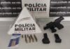 Mariana: Polícia Militar encontra arma de fogo dentro de cofre de uma oficina mecânica