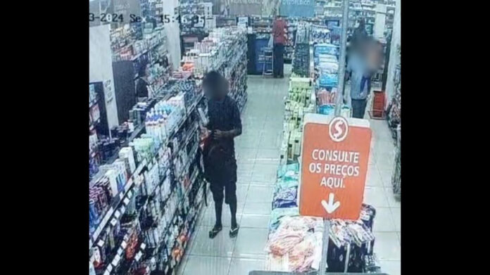 Itabirito: ladrão contumaz é pego pela GM na Drogaria Araujo e populares aplaudem guardas