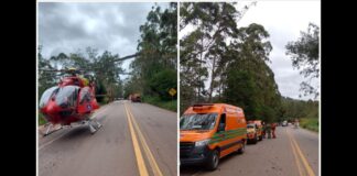 Nova Lima/Itabirito: Uber com 3 ocupantes despenca 7 m na BR-356 após condutor ter crise de hipoglicemia Nova Lima/Itabirito: Uber com 3 ocupantes despenca 7 m na BR-356; motorista teve crise de hipoglicemia